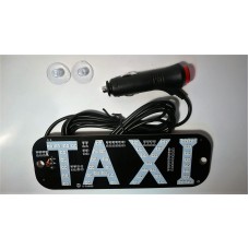 Шашка такси"TAXI" с LED-подсветкой в прикуриватель