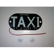 Шашка такси "TAXI" с LED-подсветкой на прососках