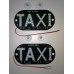 Шашка такси "TAXI" с LED-подсветкой на прососках