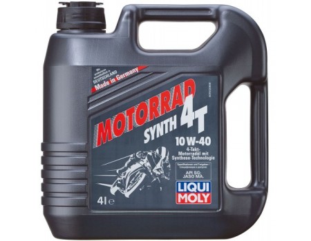 Liqui Moly Motorrad 4T 10W-40 HC-синтетическое моторное масло для 4-тактных мотоциклов 4л (7512)