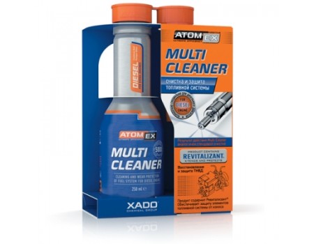 XADO XA 40113 Очиститель топливной системы для дизельного двигателя AtomEx Multi Cleaner (Diesel), 250мл