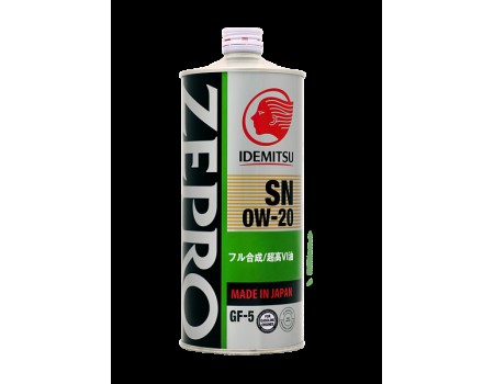 IDEMITSU ZEPRO ECO MEDALIST 0W-20 SN/GF-5 Fully-Synthetic 1L