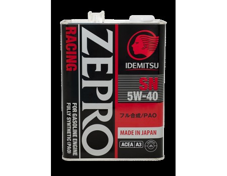 IDEMITSU ZEPRO RACING 5W-40 SN Fully-Synthetic 4L