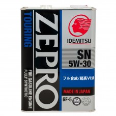 IDEMITSU  ZEPRO TOURING 5W-30 SN/GF-5 Fully-Synthetic 4L